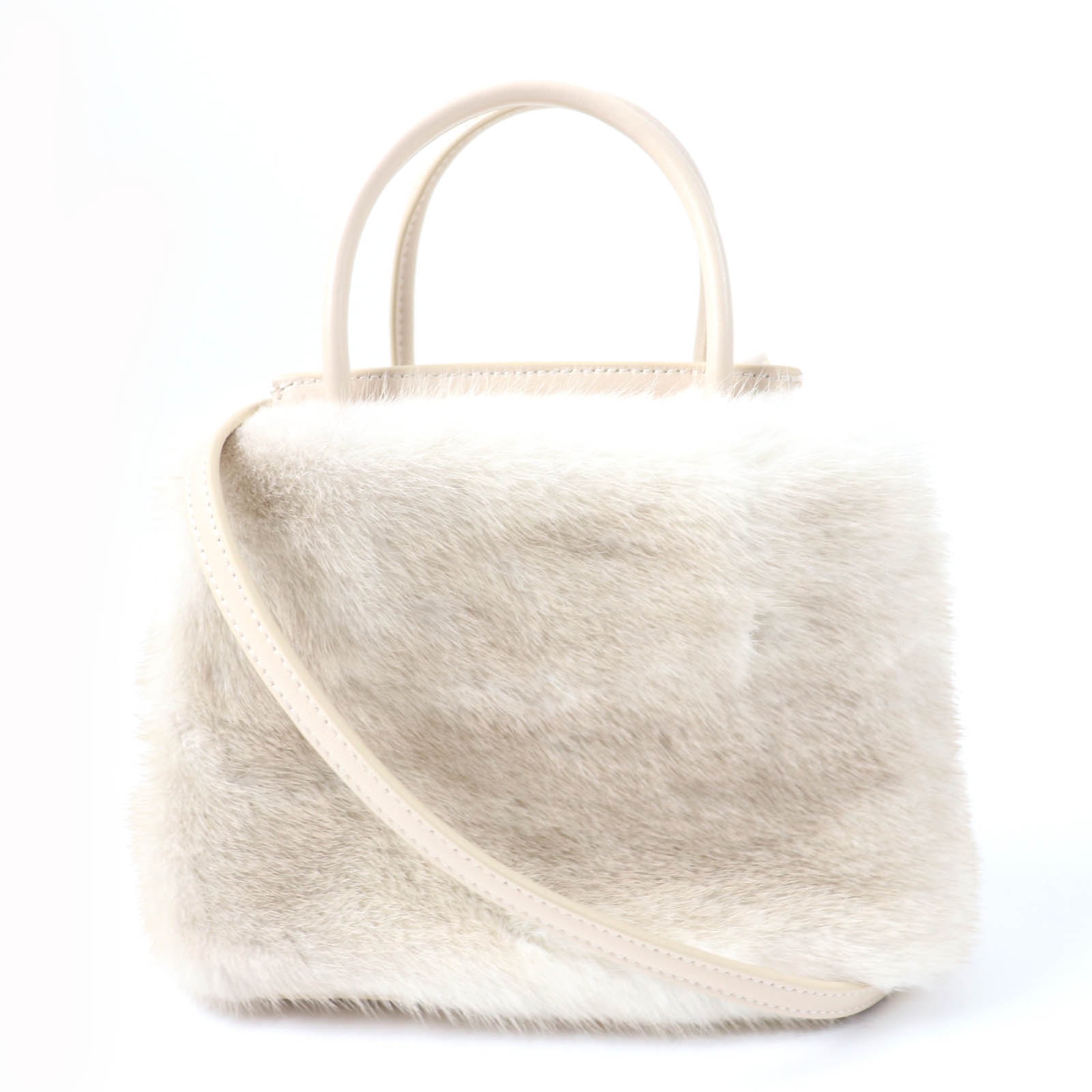 極美品 フォクシー
 ハンドバッグ ライトベージュ レディース 44111