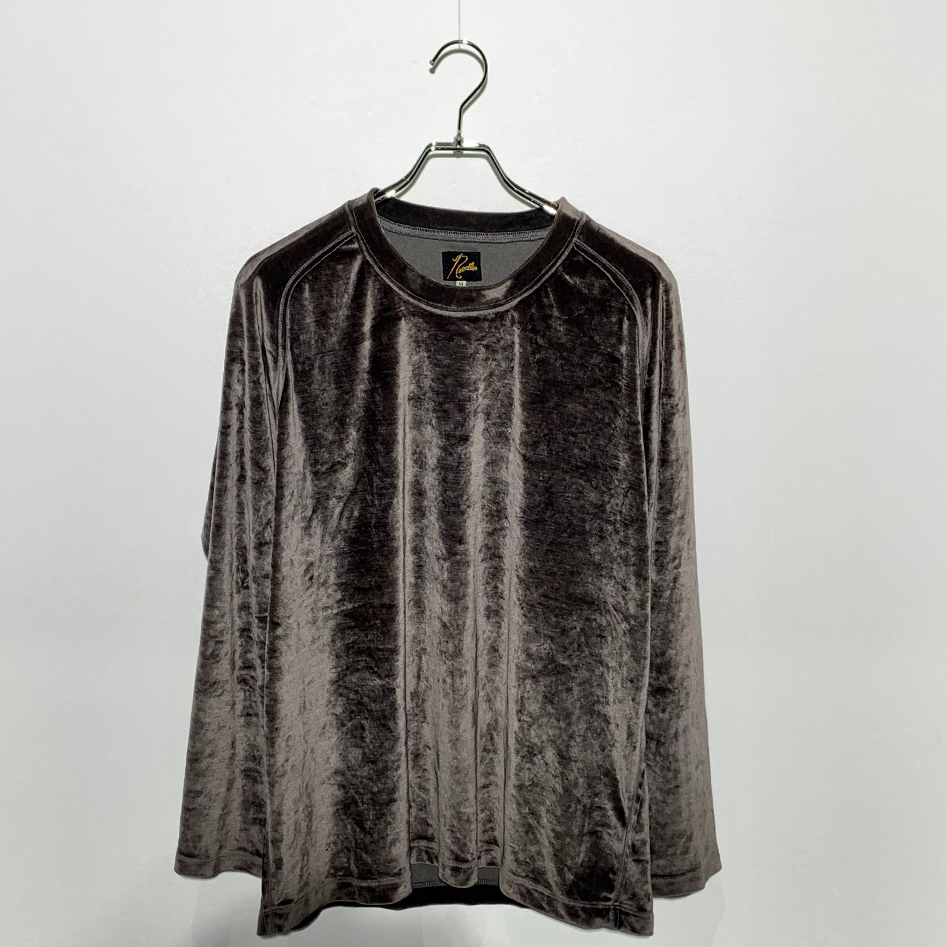 Needles Velour L/S Tee Gray