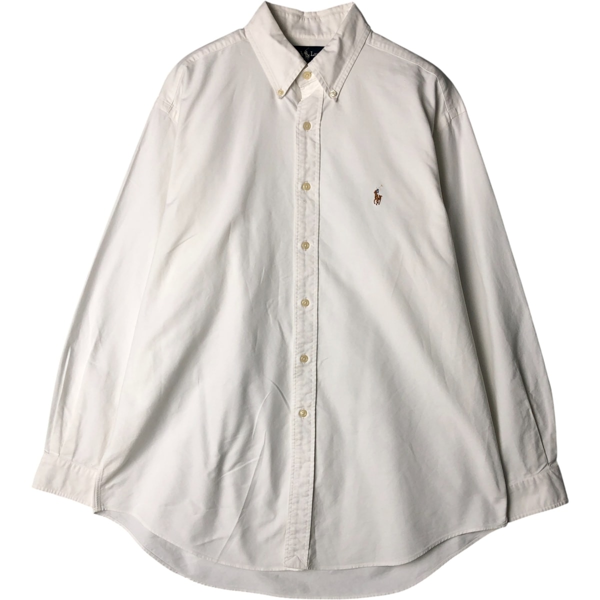古着 ラルフローレン Ralph Lauren YARMOUTH 長袖 ボタンダウンシャツ メンズL相当/eaa577348