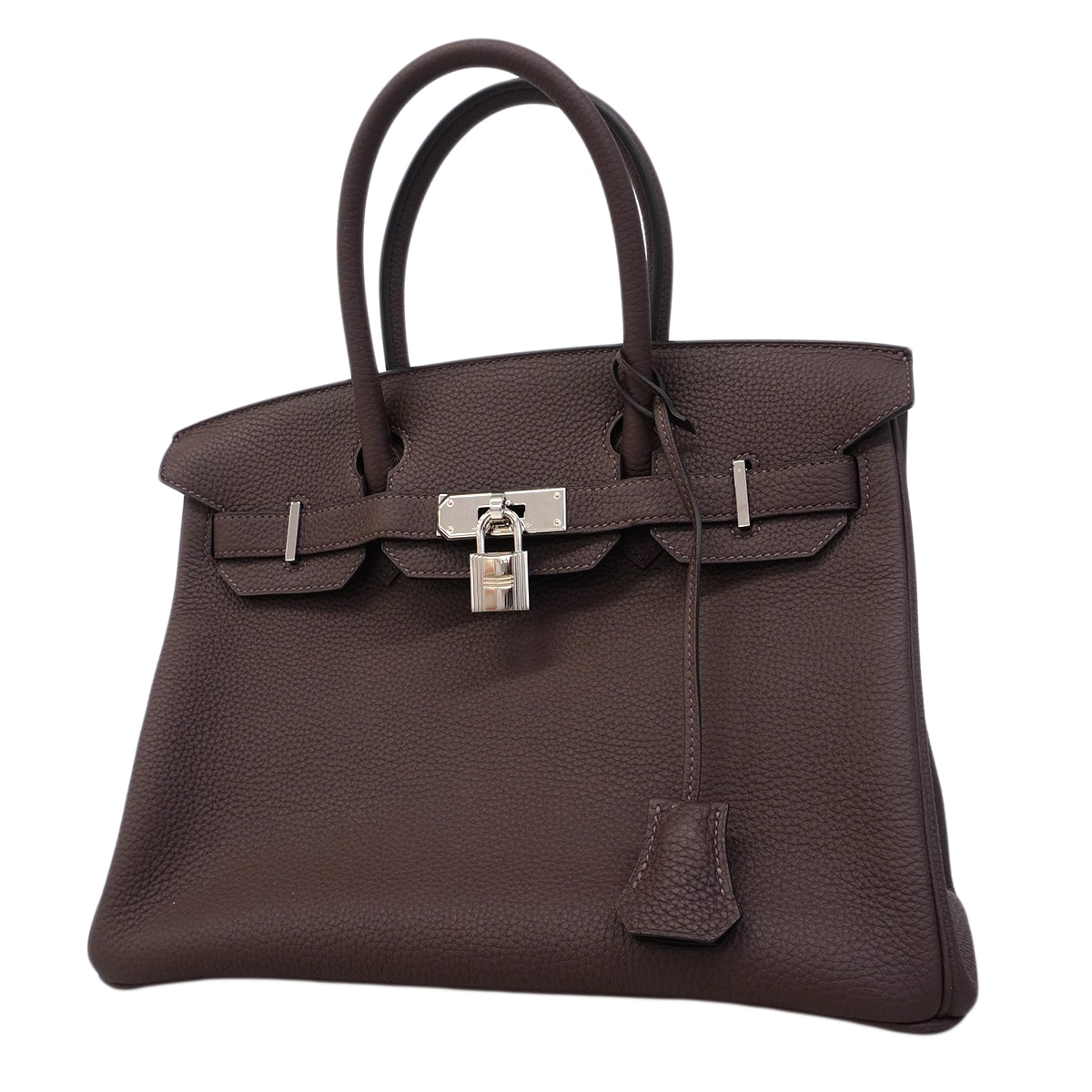★最終価格★SALE【6fa1796-g】エルメス ハンドバッグ バーキン30 トゴ カカオ シルバー金具 D刻印【中古】レディース