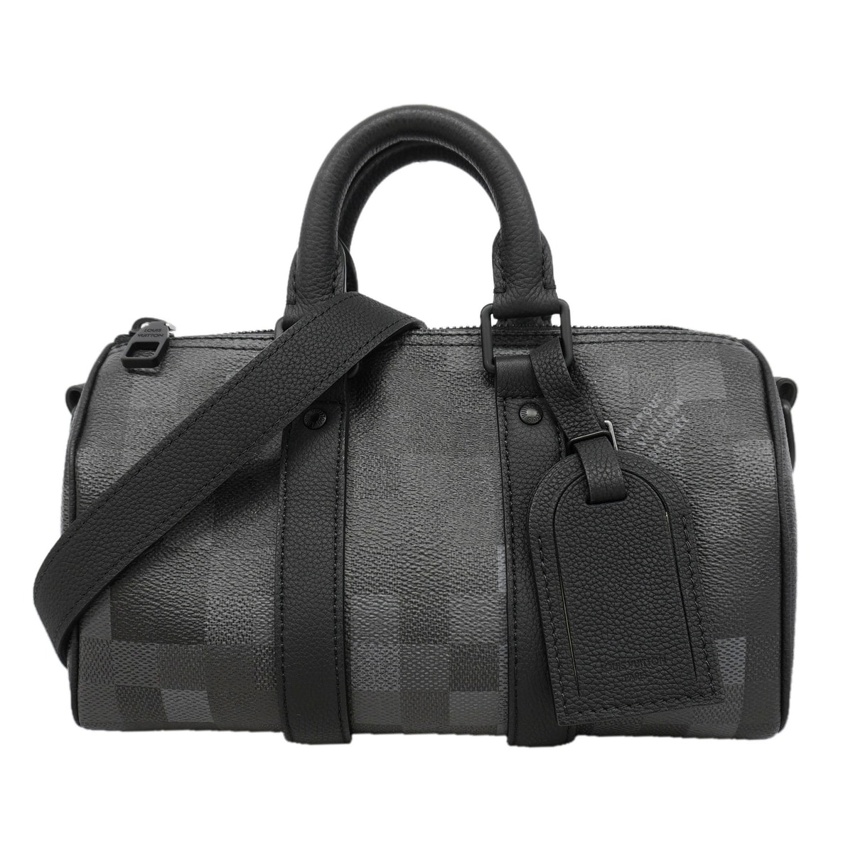 【6kd4194】ルイヴィトン ハンドバッグ ダモフラージュ キーポルバンドリエール25 M14919 ブラック 2wayバッグ【中古】メンズ