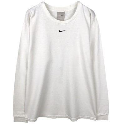 古着 00年代 ナイキ NIKE センターロゴ ロングTシャツ ロンT メンズM相当/eaa645013