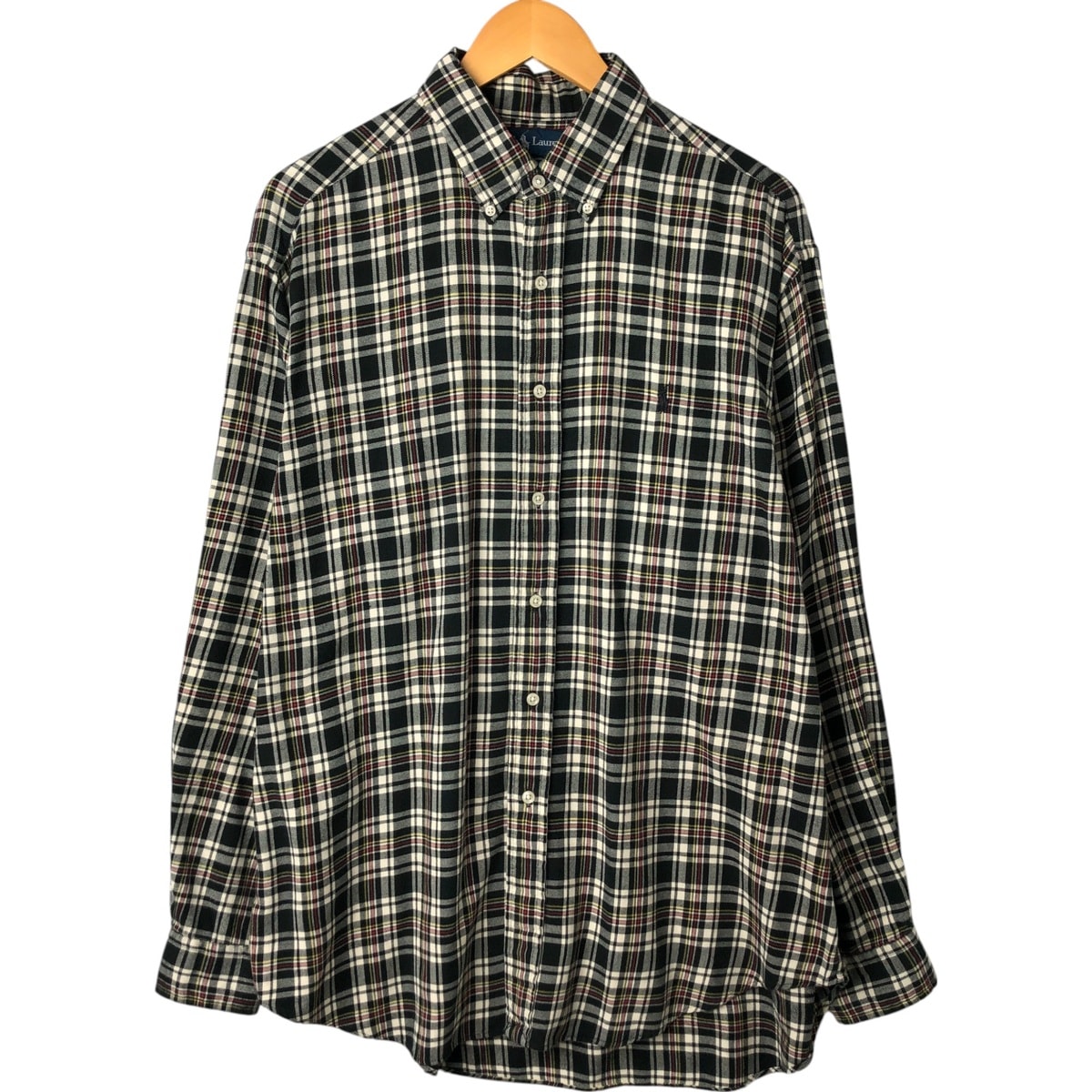 古着 ラルフローレン Ralph Lauren BLAKE 長袖 ボタンダウンチェックシャツ メンズL相当/eaa560817