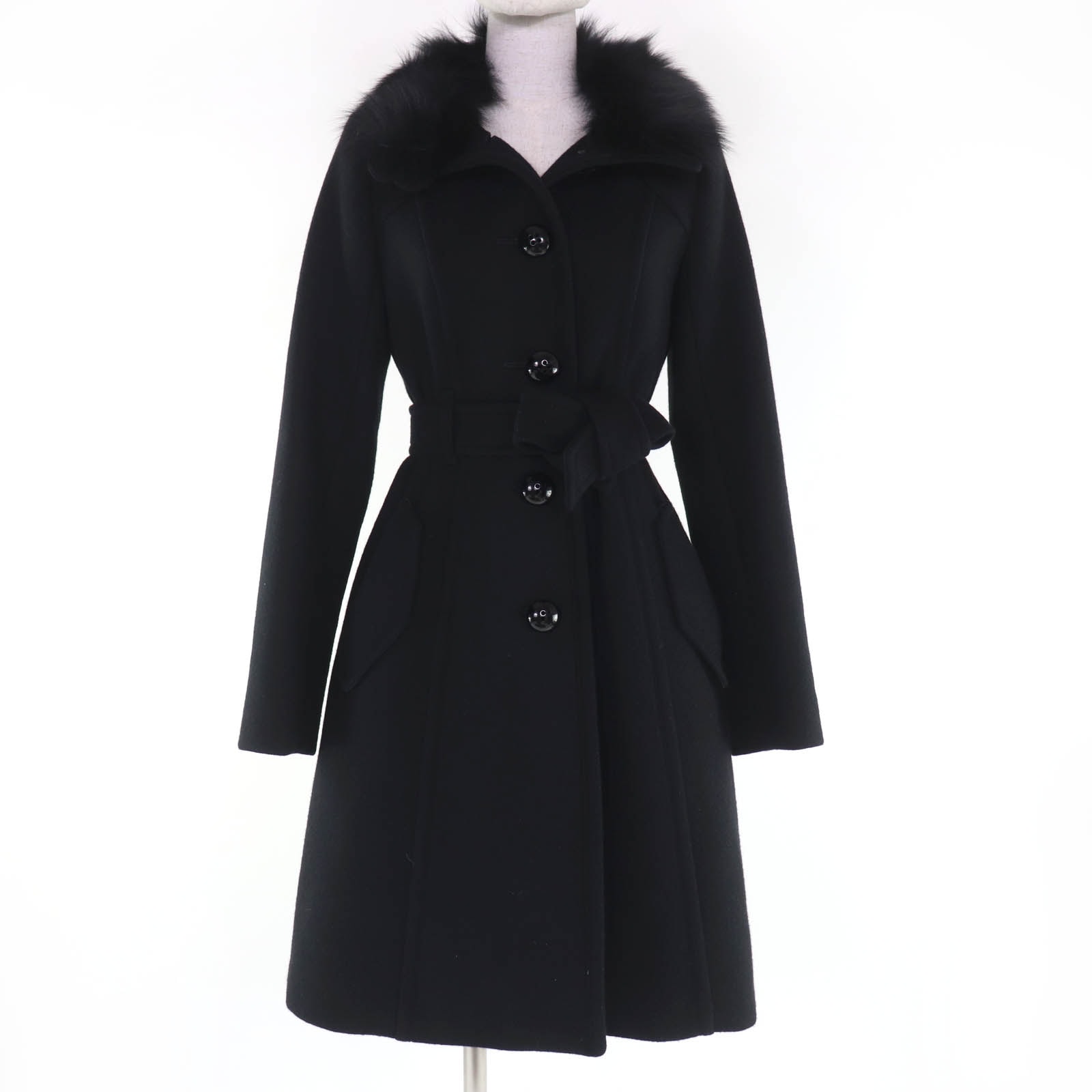 美品 バーバリーブルーレーベル コート ブラック レディース 38