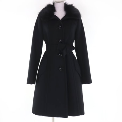 美品 バーバリーブルーレーベル コート ブラック レディース 38