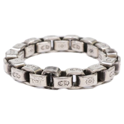 クロムハーツ 925 BOX CHAIN RING/ボックスチェーンリング -