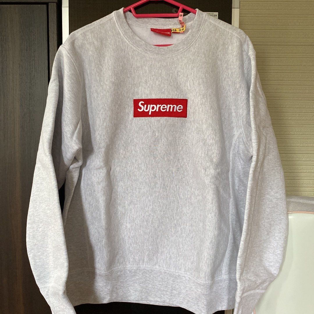 Supreme Box Logo Crewneck Sweatshirt "Ash Grey" (18FW)