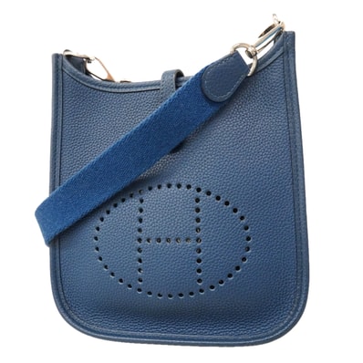 ★最終価格★SALE【6hc2496】エルメス ショルダーバッグ エヴリンTPM トリヨンクレマンス ディープブルー シルバー金具 U刻印【中古】レディース