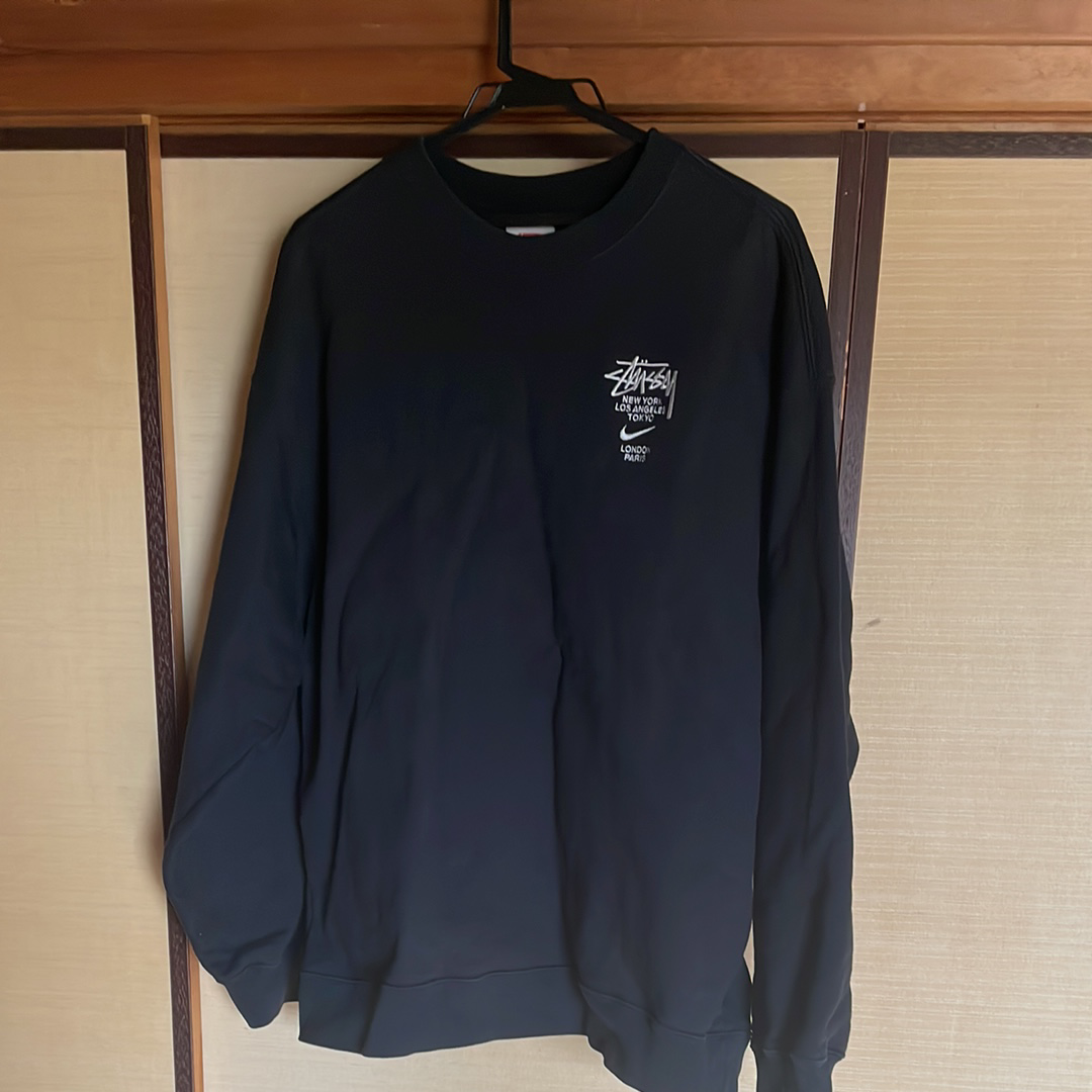 Nike x Stussy International Crewneck Sweatshirt (US Size) "Black" DC4198-010