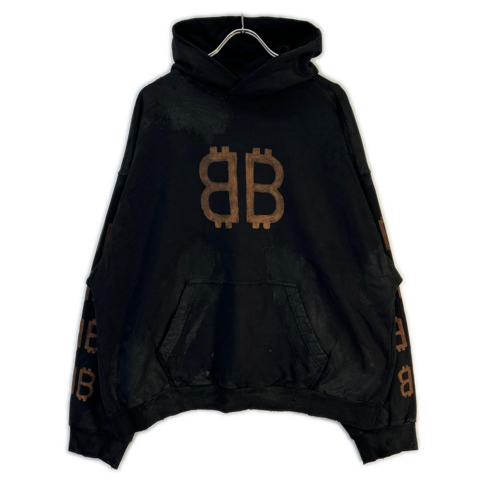 BALENCIAGA Women's Crypto Hoodie Medium Fit "Black"