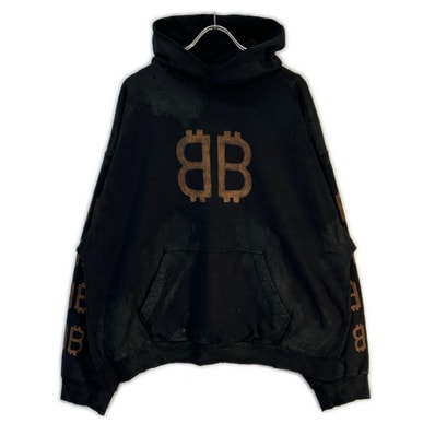 BALENCIAGA Women's Crypto Hoodie Medium Fit "Black"