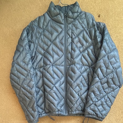 Supreme Spellout Quilted Lightweight Down Jacket "Slate"