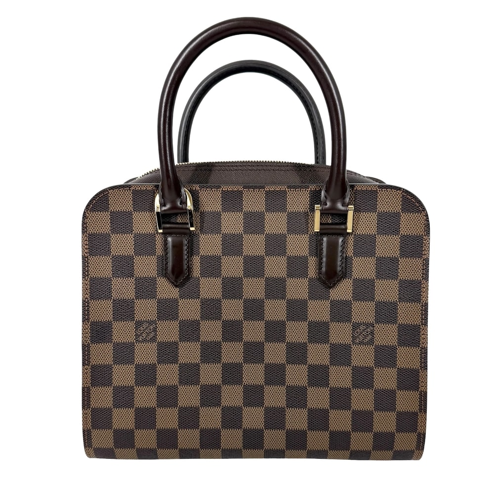 LOUIS VUITTON ルイヴィトン ハンドバッグ トリアナ N51155 ダミエキャンバス    ブラウン 茶 ゴールド金具 レディース【中古品】
