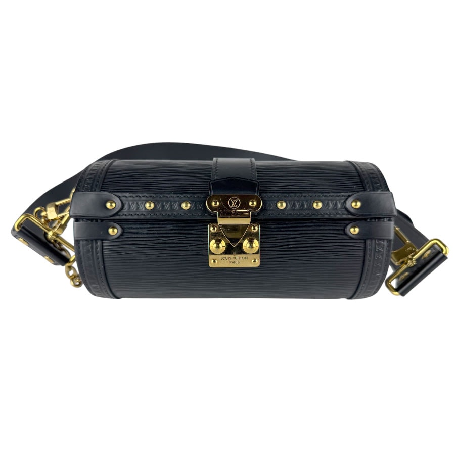 ルイ ヴィトン LOUIS VUITTON ハンドバッグ ショルダーバッグ エピ パピヨン トランク エピレザー ブラック ゴールド レディース M58655【中古】 z9907