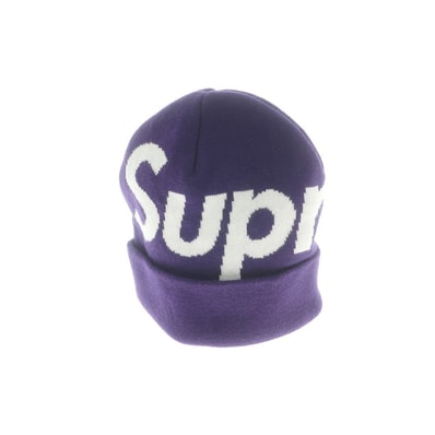 【中古】シュプリーム Supreme 2025年秋冬 Big Logo Beanie ニットキャップ パープル【メンズ】