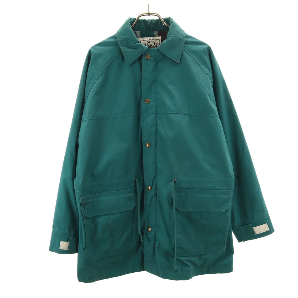WOOLRICH 70s 빈티지 화이트 태그 마운틴 재킷 그린 후드 미싱