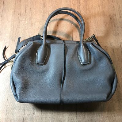 ドッズ レザー 2way ハンドバッグ グレー