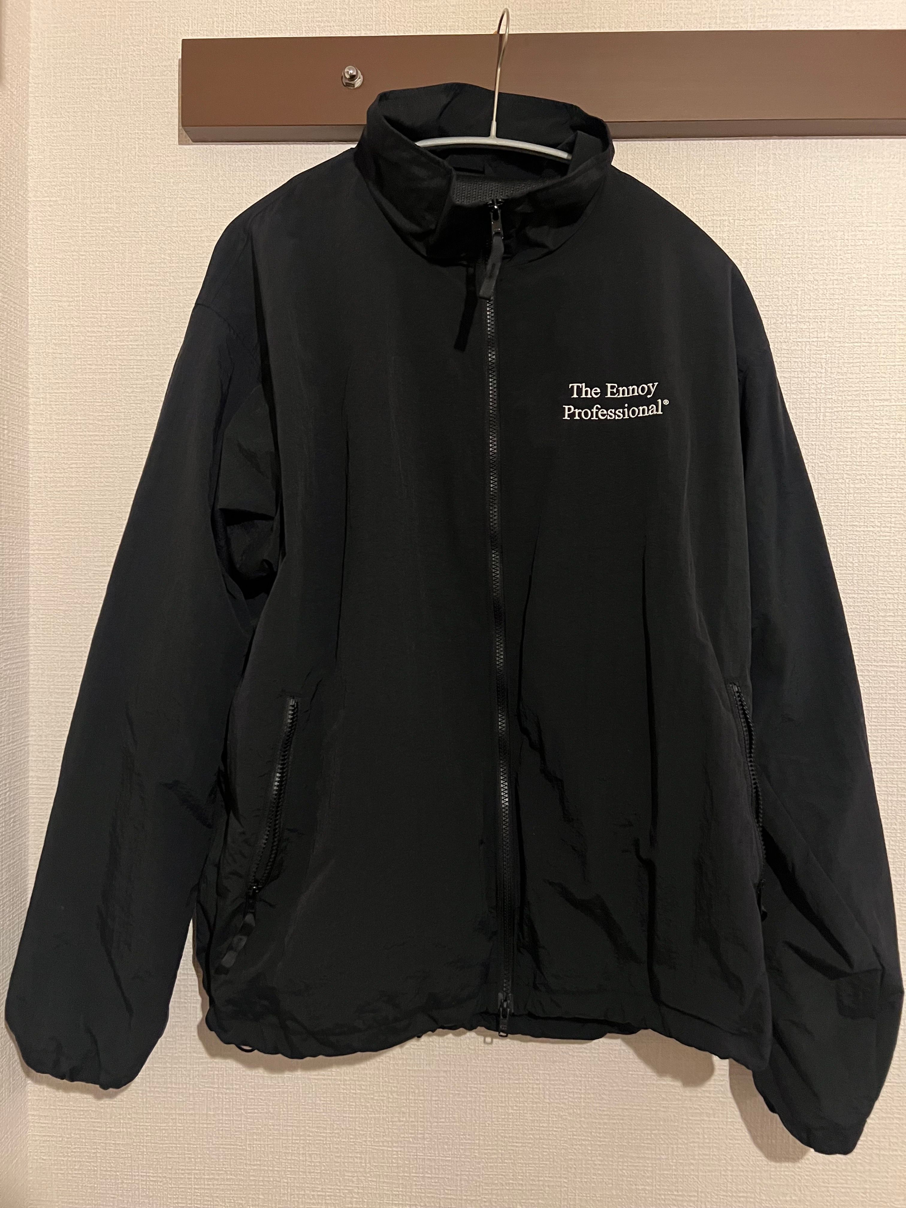 ENNOY 23AW Stylistshibutsu Nylon Track Suit Set Up Black × White AW23BRENJK02LP / AW23BRENPT04LP