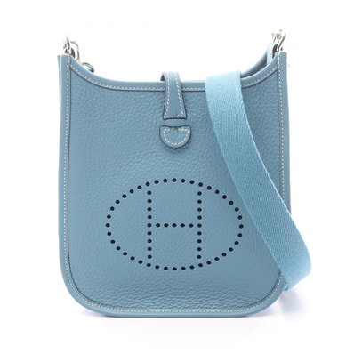 エルメス HERMES エヴリンアマゾンTPM ショルダーバッグ バッグ レザー トリヨンクレマンス トリヨンクレマンス ニューブルージーン K刻印(2025年製造) レディース ブルー系 【中古】
