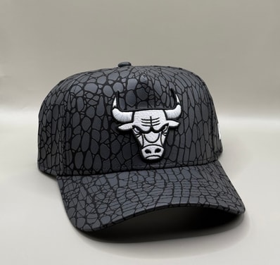 NEW ERA 9FORTY シカゴ・ブルズ クロコダイル調 ブラック