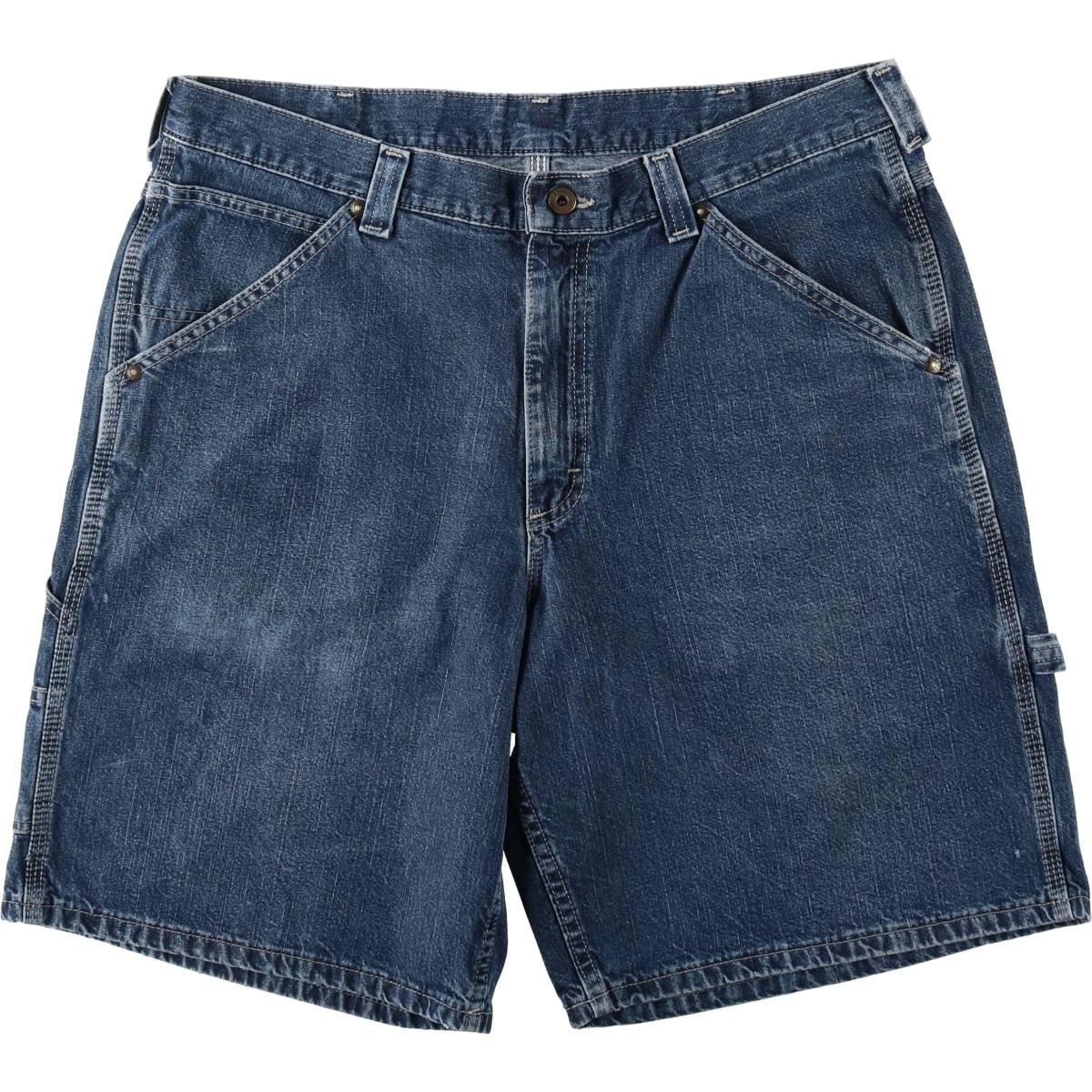 古着 リー Lee DUNGAREES デニムペインターショーツ ショートパンツ メンズw37相当/eaa653522