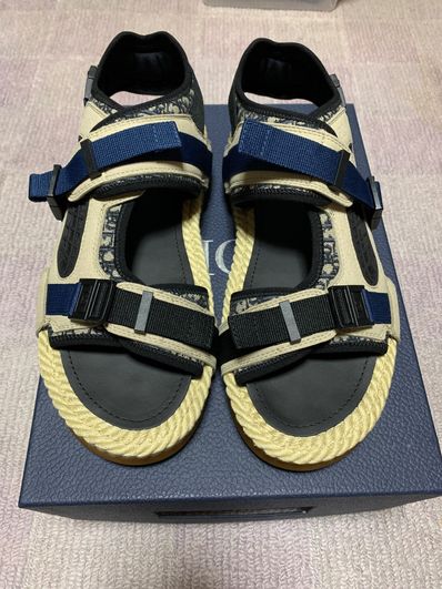 Dior Atlas サンダル スエード&オブリークジャカード