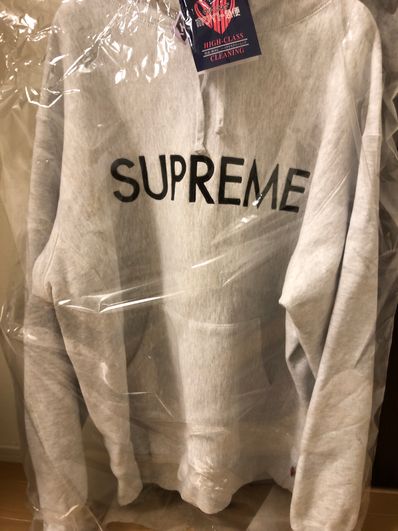 Supreme Capital Hooded Sweatshirt "Ash Grey"