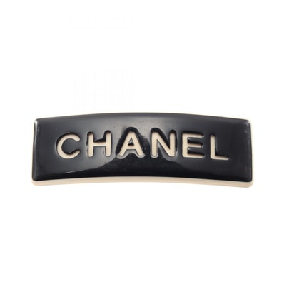 シャネル CHANEL ロゴ バレッタ アクセサリー プラスチック レディース ブラック系 / ホワイト系 【中古】