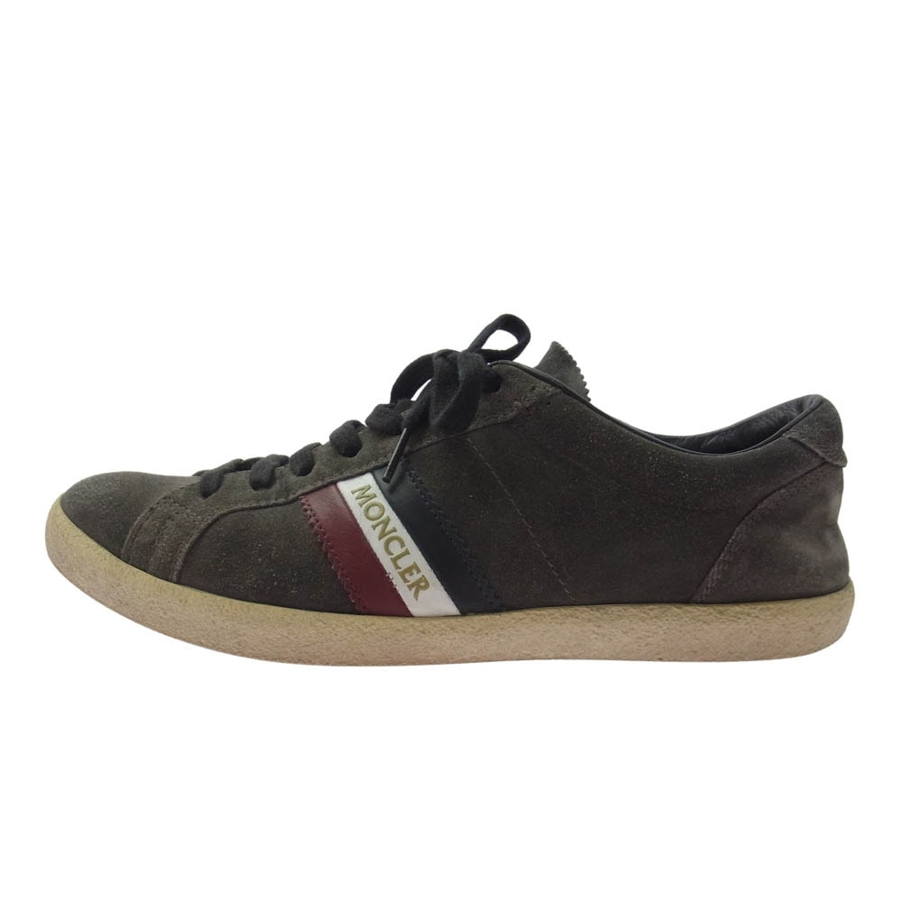 MONCLER モンクレール スニーカー スエード ローカット スニーカー チャコール系 41【中古】