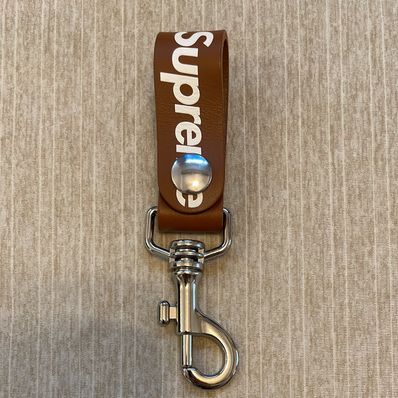 Supreme Leather Key Loop "Brown"