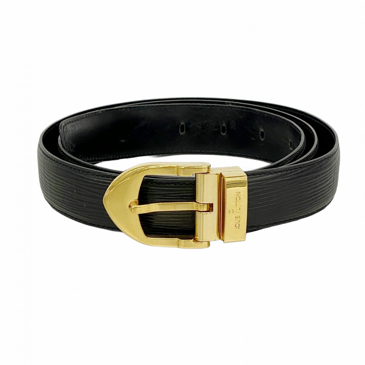 【6cd4592-k】ルイヴィトン ベルト エピ サンチュールクラシック M6832 ノワール【中古】メンズ