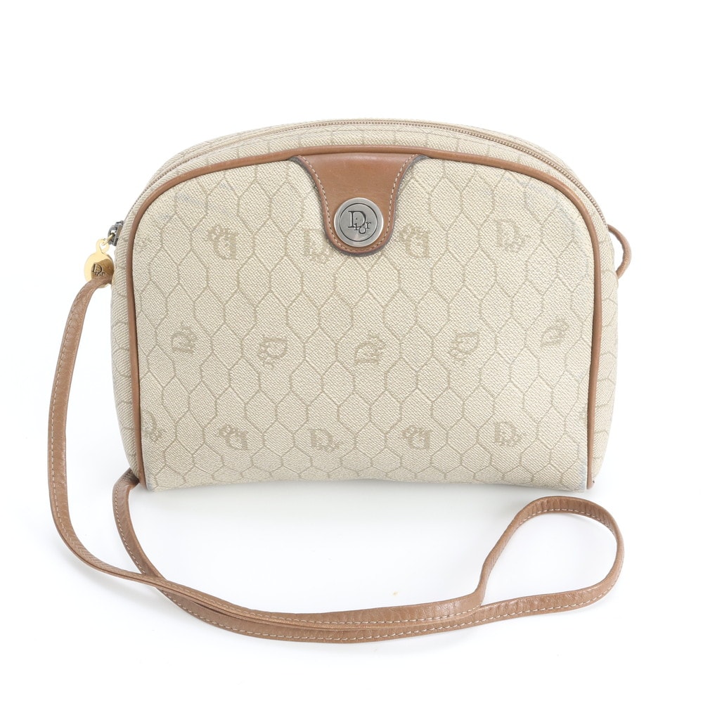 クリスチャンディオール ハニカム 柄ショルダーバッグ