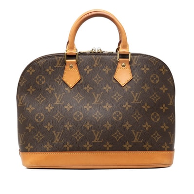 ルイ ヴィトン モノグラム アルマPM ハンドバッグ M51130 ブラウン PVC レザー レディース LOUIS VUITTON 【中古】