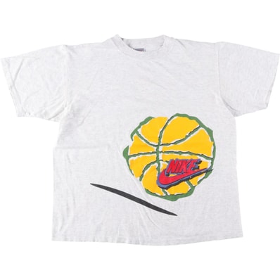 古着 90年代 ナイキ NIKE 銀タグ スポーツプリントTシャツ カナダ製 メンズM相当 ヴィンテージ/eaa638991