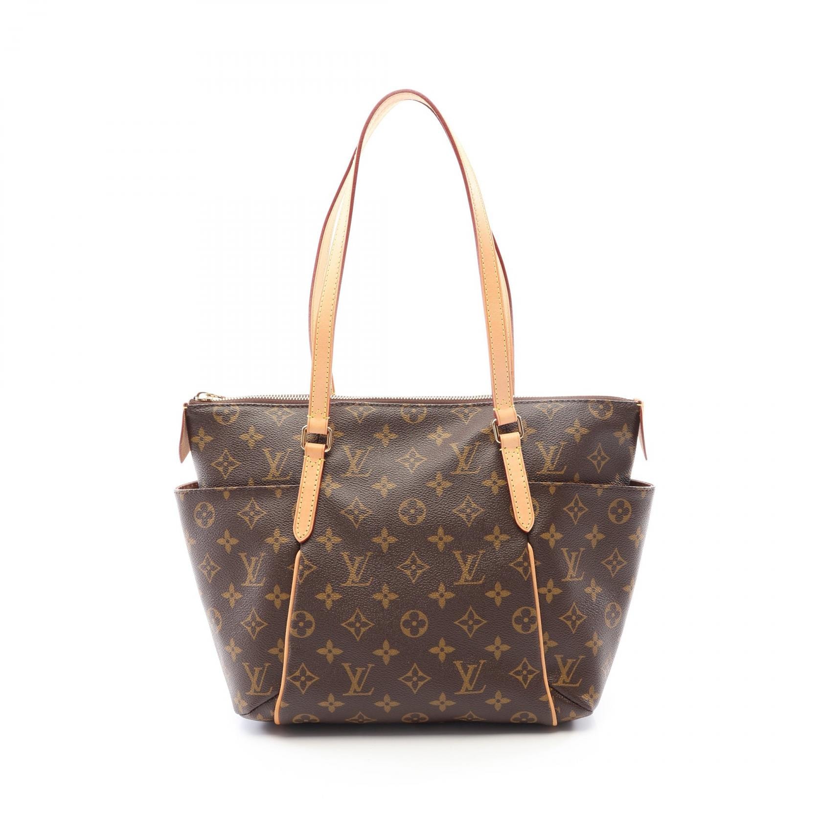 ルイ・ヴィトン LOUIS VUITTON トータリーPM トートバッグ バッグ PVCコーティングキャンバス レザー モノグラム レディース ブラウン系 M41016 【中古】
