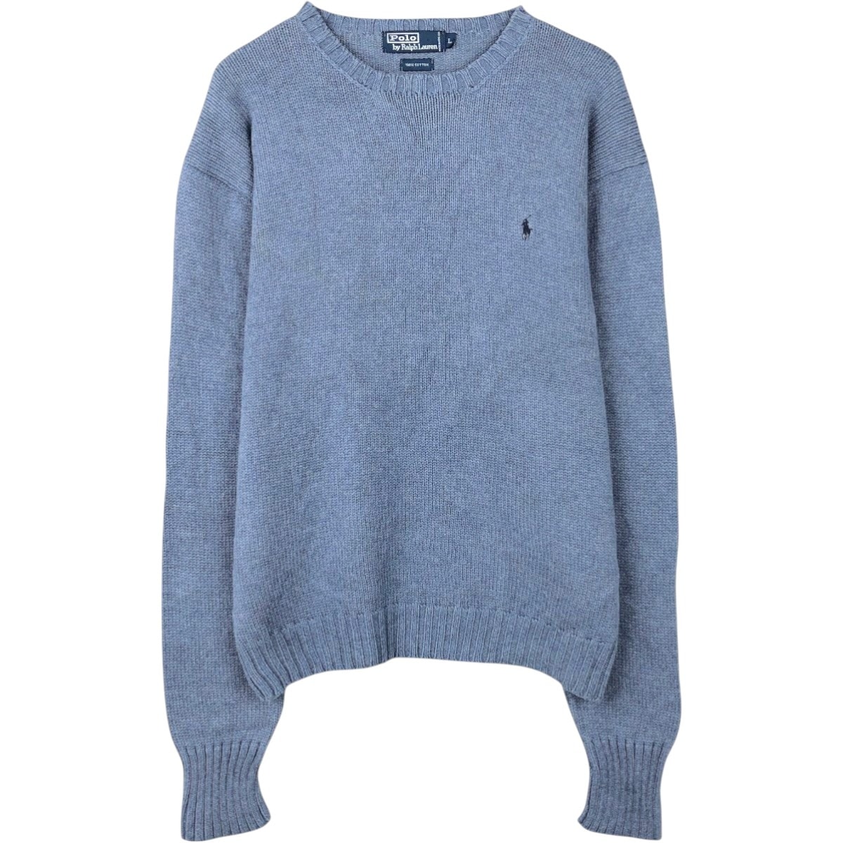 古着 ラルフローレン Ralph Lauren POLO by Ralph Lauren コットンニットセーター メンズL相当/eaa654444