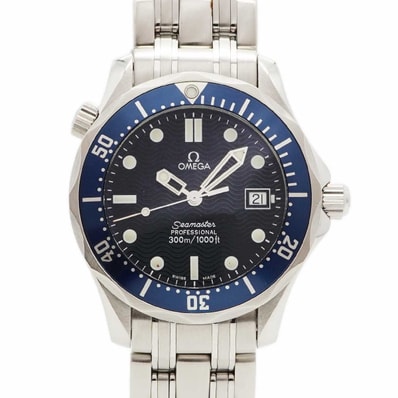 【6wdd0339】オメガ シーマスター 2561.80 ネイビー文字盤【中古】腕時計 ボーイズ