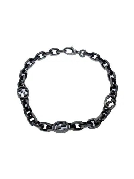 GUCCI Silver Bracelet With Interlocking G