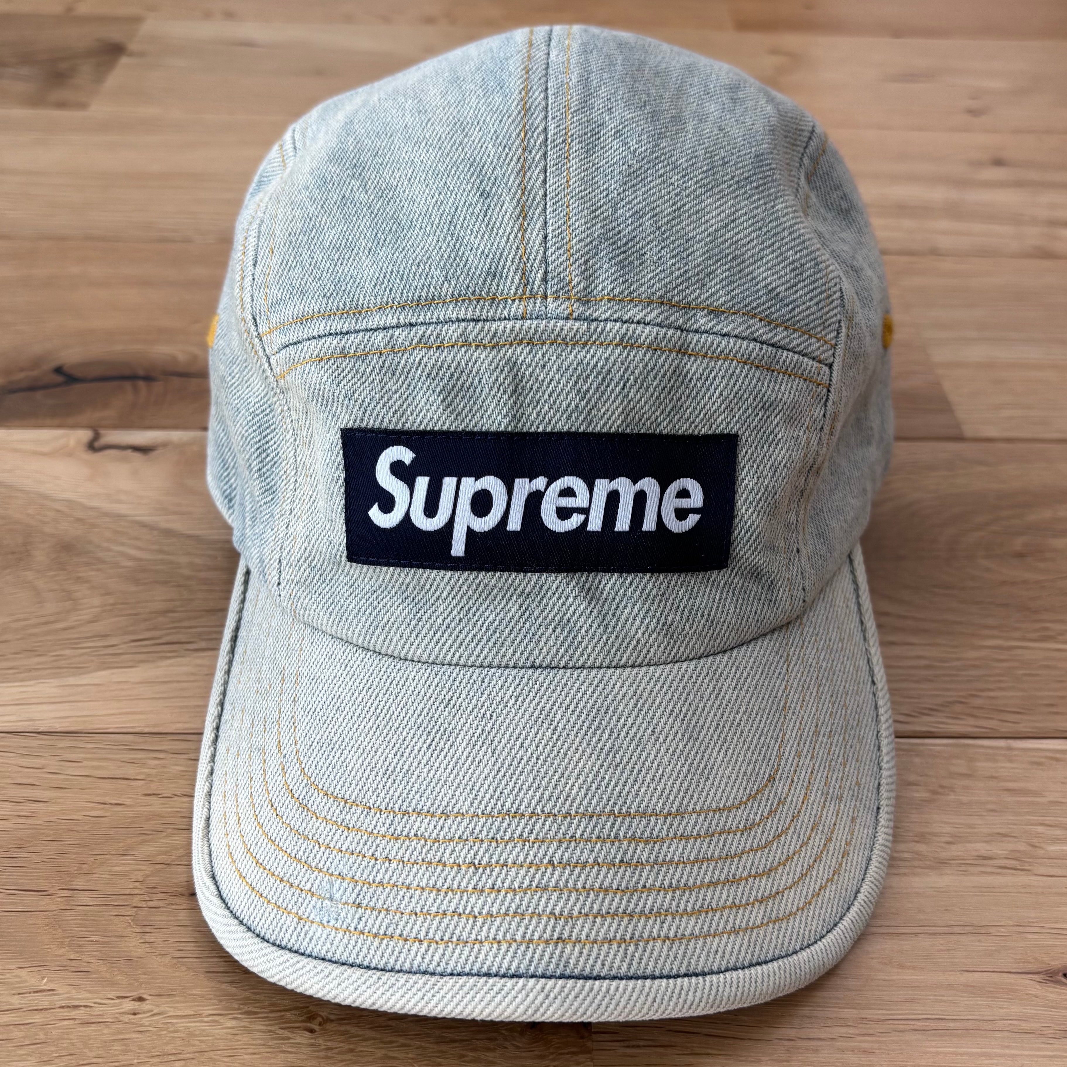Supreme Denim Camp Cap "Dirty Indigo" (23SS)