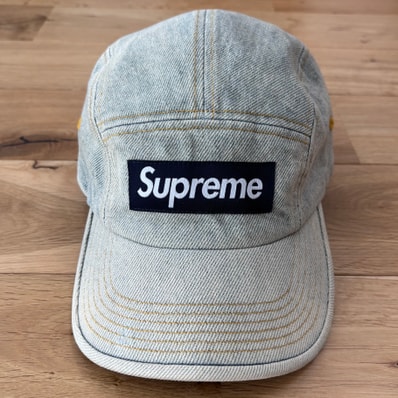 Supreme Denim Camp Cap "Dirty Indigo" (23SS)