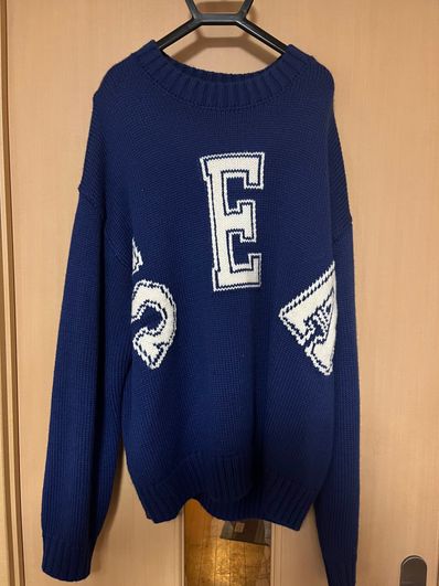 WIND AND SEA LETTERED CREWNECK SWEATERN "Blue"