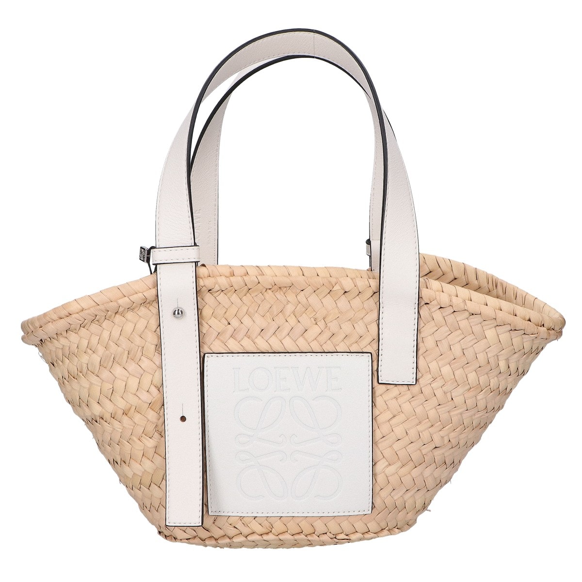 ロエベ 【新品同様】A223S93X04 0010441186 バスケットバッグ スモール ヤシの葉&カーフ