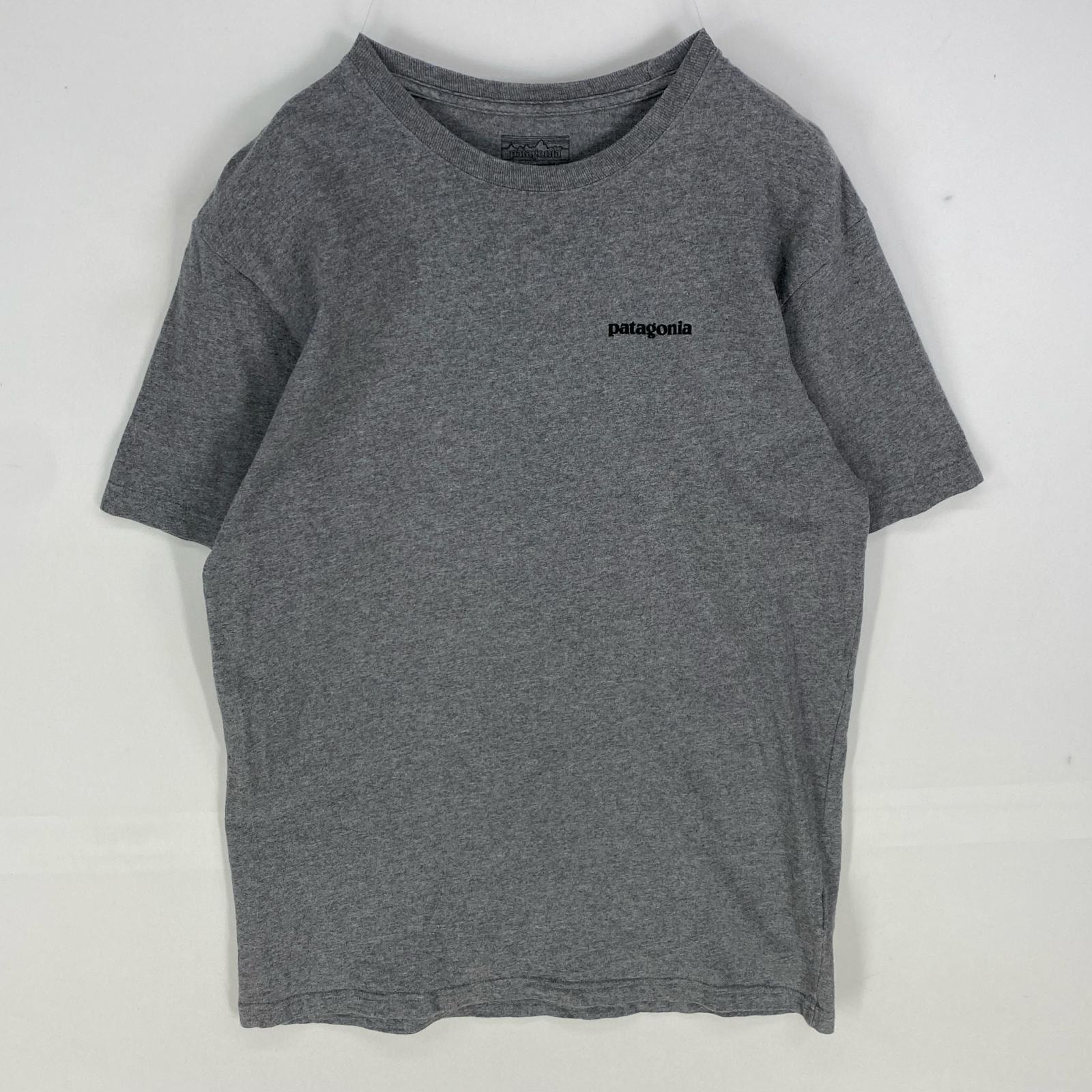 古着 パタゴニア patagonia 半袖Tシャツ ロゴプリント アウトドア クルーネック ショートスリーブ M  グレー系 メンズ