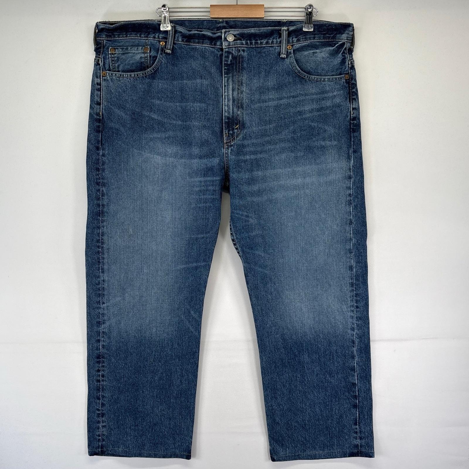 古着 リーバイス Levi's デニム パンツ 5ポケット 大きいサイズ テーパード 569 42×30  ブルー系 メンズ
