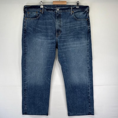 古着 リーバイス Levi's デニム パンツ 5ポケット 大きいサイズ テーパード 569 42×30 ブルー系 メンズ