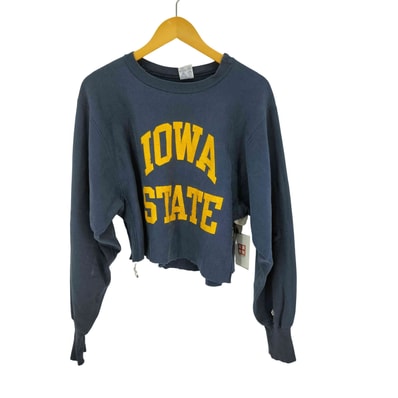 USA製 刺繍タグ REVERSE WEAVE IOWA STATE カットオフ スウェット【1143053973415】