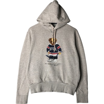 古着 ラルフローレン Ralph Lauren POLO RALPH LAUREN ポロベア スウェットプルオーバーパーカー メンズS相当/eaa630083