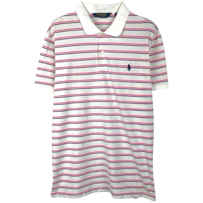 古着 ラルフローレン Ralph Lauren POLO GOLF ポロゴルフ 半袖 ボーダー ポロシャツ メンズL相当 ヴィンテージ/eaa644721