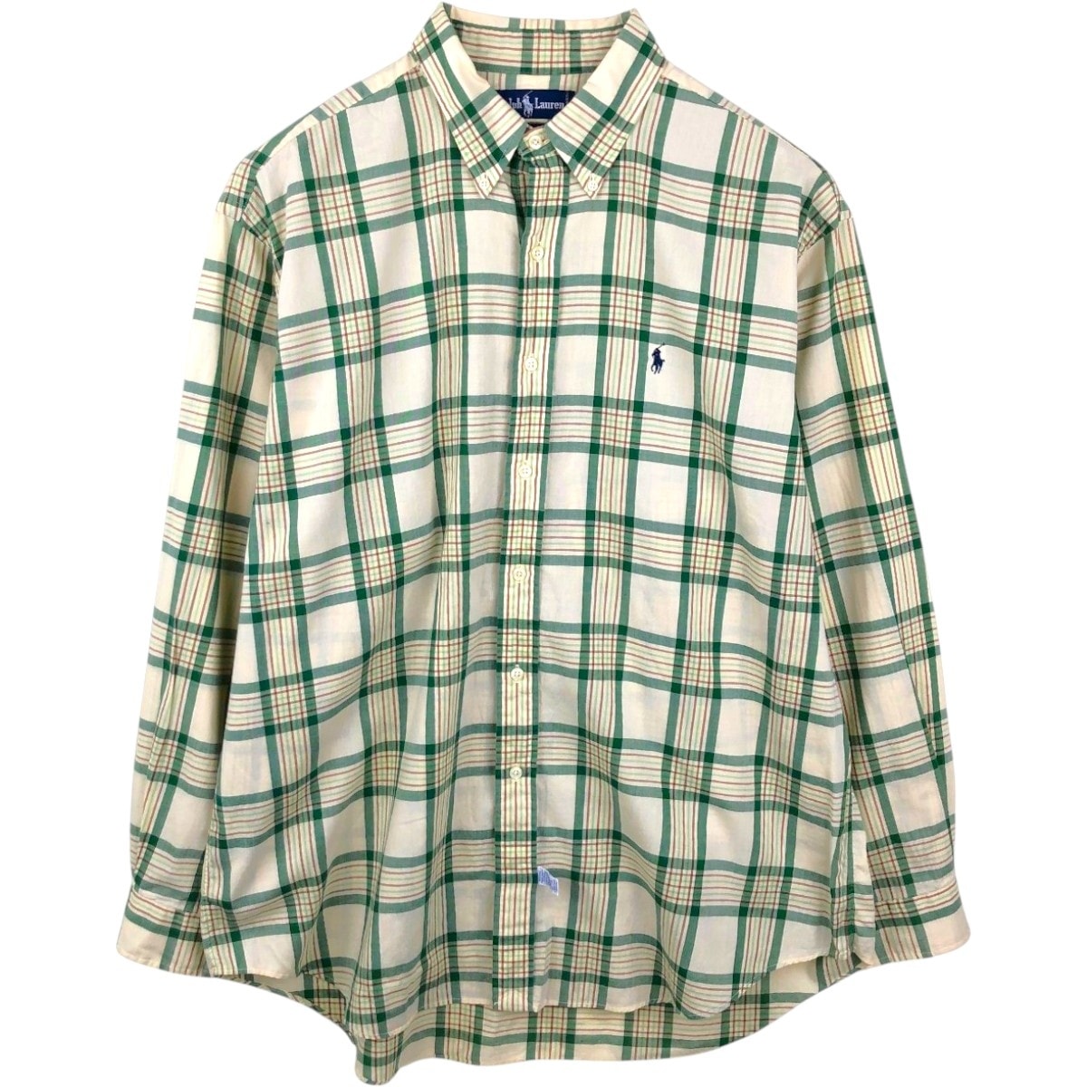 古着 ラルフローレン Ralph Lauren 長袖 ボタンダウンチェックシャツ メンズXL相当/eaa662054