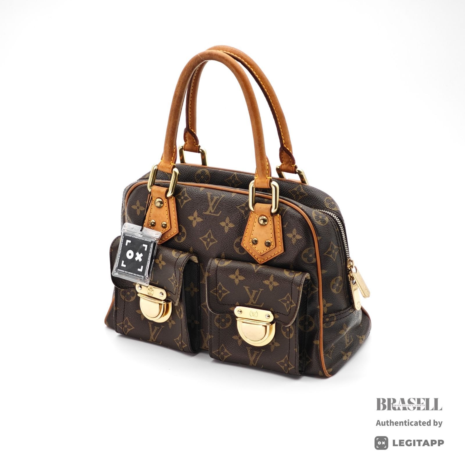 LOUIS VUITTON ルイ・ヴィトン マンハッタンPM Monogram マンハッタンPM TH0096 ハンドバッグ Monogram Canvas Brown レディース